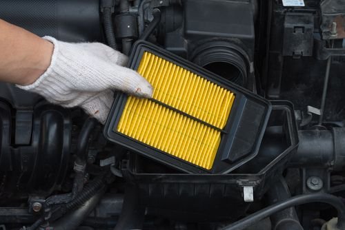 Crisp pleated combustion air intake filter element geometry